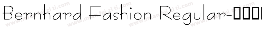 Bernhard Fashion Regular字体转换